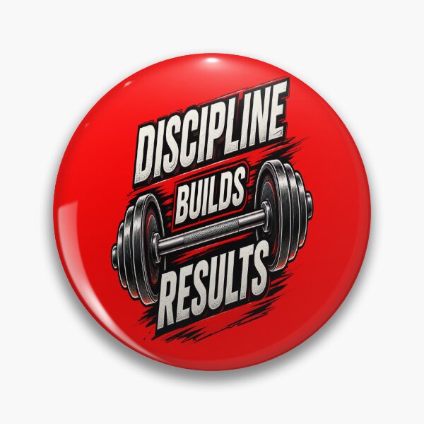 Item preview, Discipline Builds Results Gym Motivation Dumbbell designed and sold by FABIOLA1970.