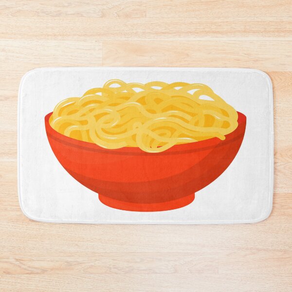 Item preview, Simple Noodles in Red Bowl – Asian Noodle Lover Food Cutout designed and sold by EmeraldeaArt.