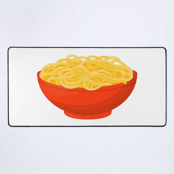 Item preview, Simple Noodles in Red Bowl – Asian Noodle Lover Food Cutout designed and sold by EmeraldeaArt.