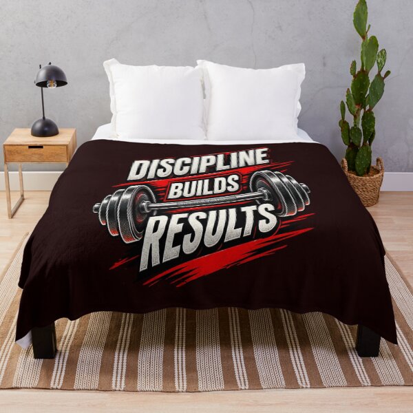 Item preview, Discipline Builds Results Gym Motivation Dumbbell designed and sold by FABIOLA1970.
