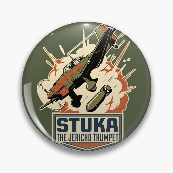 Item preview, Ju 87 Stuka Dive Bomber Jericho Trumpet Explosion Art designed and sold by KiwiRider.