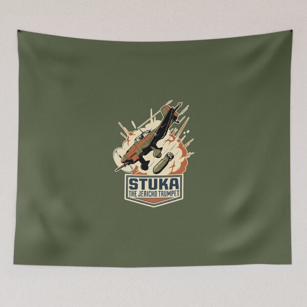 Item preview, Ju 87 Stuka Dive Bomber Jericho Trumpet Explosion Art designed and sold by KiwiRider.