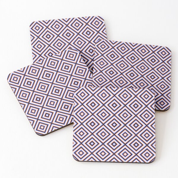 Item preview, Multicolor Pastel Concentric Diamonds - Seamless Geometric Pattern designed and sold by Sasitee.