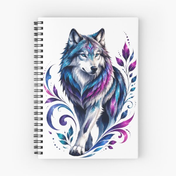 Item preview, Mystic Neon Wolf Watercolor Art designed and sold by Arts Design 15.