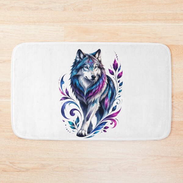 Item preview, Mystic Neon Wolf Watercolor Art designed and sold by Arts Design 15.
