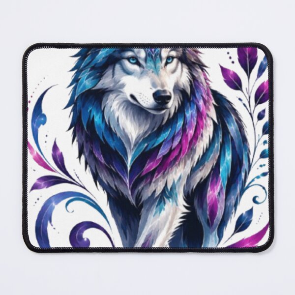 Item preview, Mystic Neon Wolf Watercolor Art designed and sold by Arts Design 15.