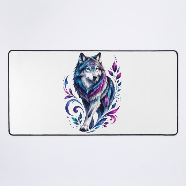 Item preview, Mystic Neon Wolf Watercolor Art designed and sold by Arts Design 15.