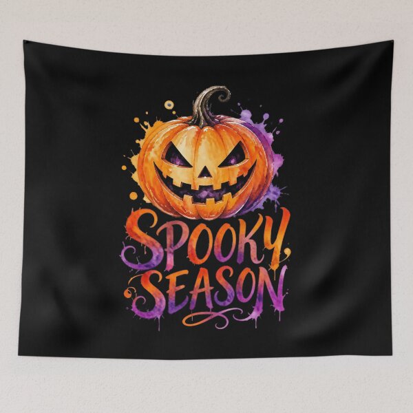 Item preview, Spooky Season Halloween Pumpkin | Watercolor Jack O Lantern designed and sold by emiliacreations.