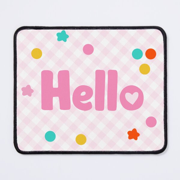 Item preview, Hello on Gingham designed and sold by MissMelsa.