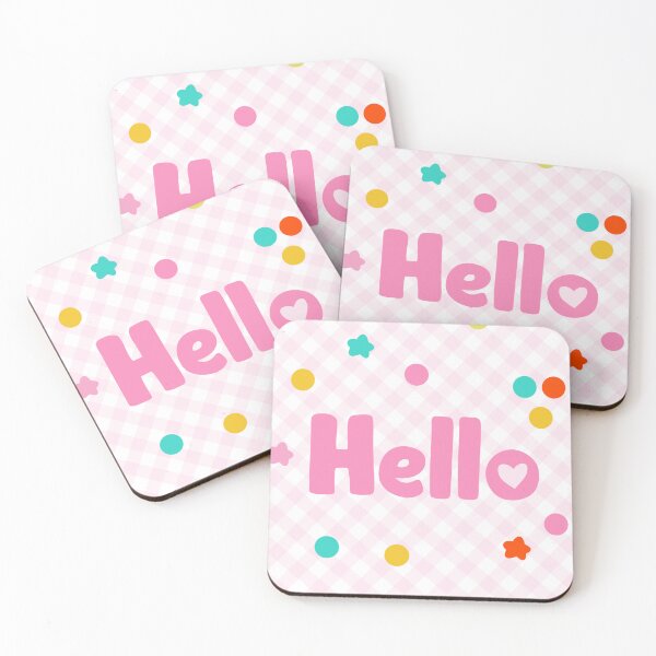 Item preview, Hello on Gingham designed and sold by MissMelsa.
