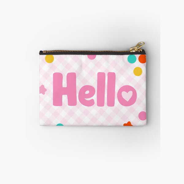 Item preview, Hello on Gingham designed and sold by MissMelsa.