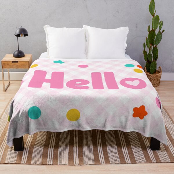 Item preview, Hello on Gingham designed and sold by MissMelsa.