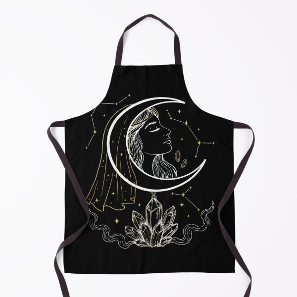Item preview, Elegant Crescent Moon Goddess with Crystal Cluster & Constellations designed and sold by Midnight Veil Designs.