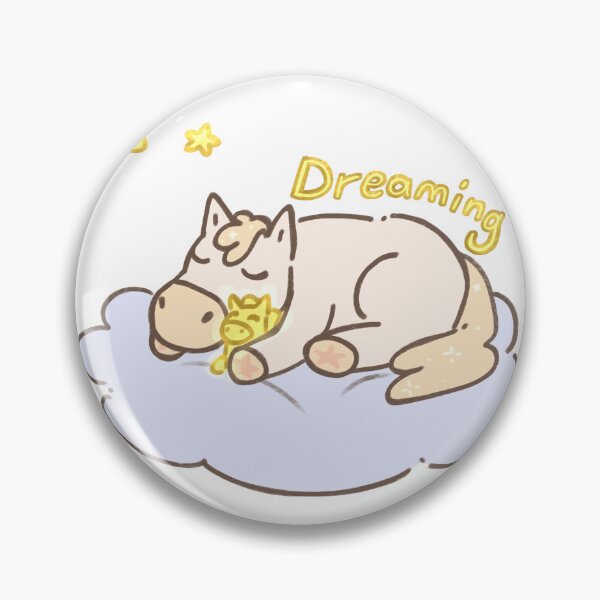 Item preview, Cute Sleeping Horse on Cloud with Pony Plushie designed and sold by KariBordz.