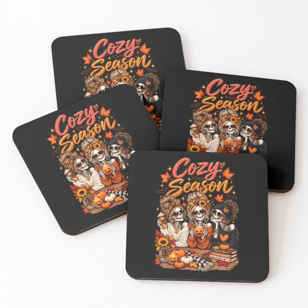 Item preview, Cozy Season Halloween Skeleton Besties designed and sold by Blinkwater Designs.