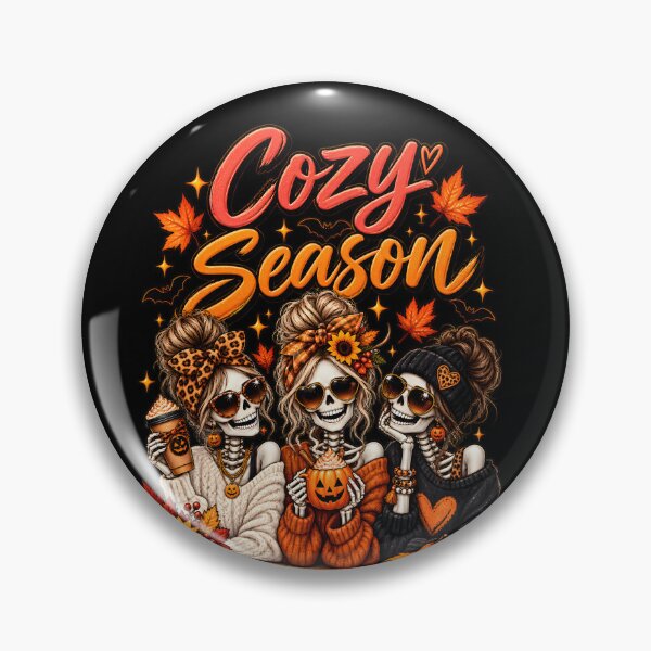 Item preview, Cozy Season Halloween Skeleton Besties designed and sold by Blinkwater Designs.