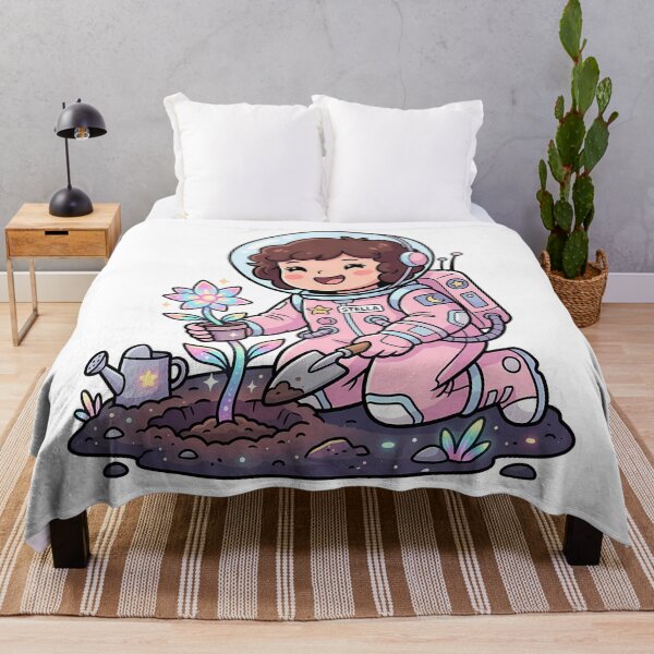 Item preview, Stella the Astronaut Planting Tree - Cute Chibi Art designed and sold by fuhadislam.