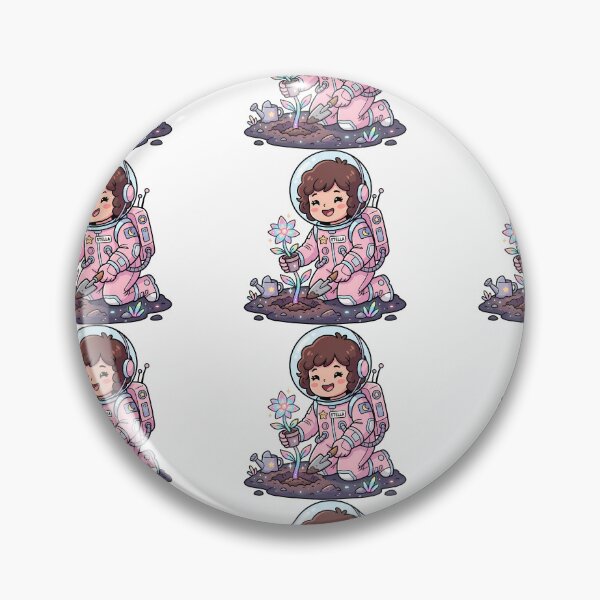 Item preview,  Stella the Astronaut Planting Tree - Cute Chibi Art designed and sold by fuhadislam.