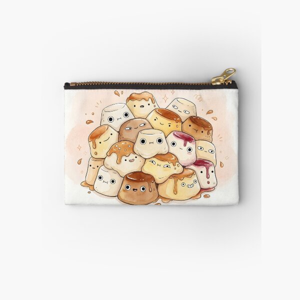 Item preview, Cute Custard Pudding Pile Kawaii Flan Illustration designed and sold by DuckOddity.