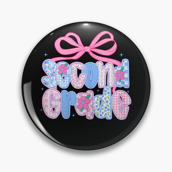 Item preview, Preppy Second 2Nd Grade Floral Coquette Bow Back To School designed and sold by ripgoatclothing.