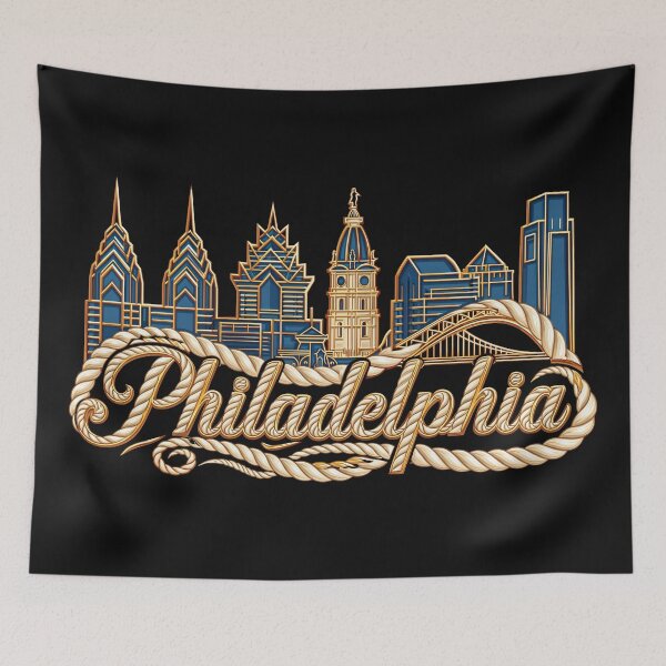 Item preview, Philadelphia Skyline Typography PNG Transparent designed and sold by Rocky Mountain Artistry.
