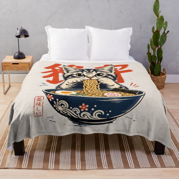 Item preview, Retro Cat Ramen, Vintage Cat, Funny Foodie designed and sold by Quiajia.