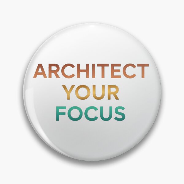 Item preview, Architect Your Focus - Minimalist Motivational Typography Quote designed and sold by Dzblack.