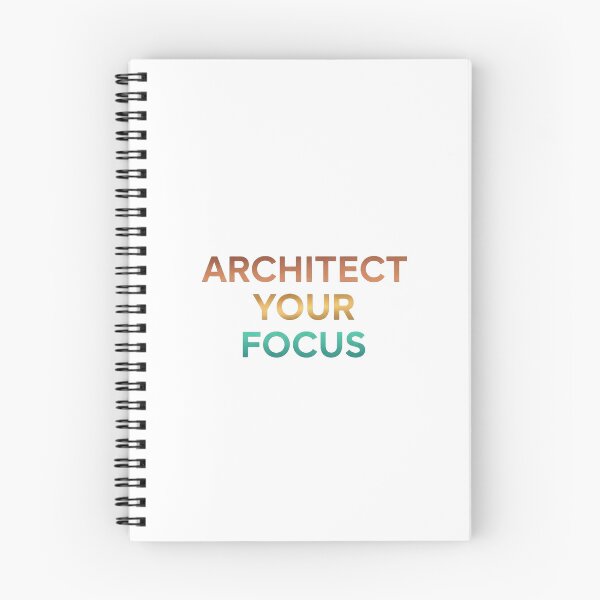 Item preview, Architect Your Focus - Minimalist Motivational Typography Quote designed and sold by Dzblack.