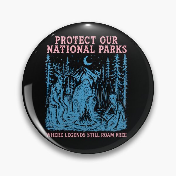 Item preview, Protect Our National Parks Retro Wilderness Creature Graphic Artwork designed and sold by Polwick-Drbala.