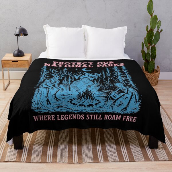 Item preview, Protect Our National Parks Retro Wilderness Creature Graphic Artwork designed and sold by Polwick-Drbala.