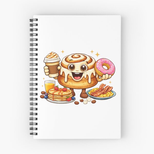 Item preview, Breakfast Bliss Cute Cinnamon Roll Coffee Foodie Design. designed and sold by The-T-In-Retro.