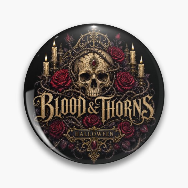 Item preview, HALLOWEEN Blood and Thorns – Dark Romance Gothic Sticker designed and sold by ElKesslassy  Daniel.
