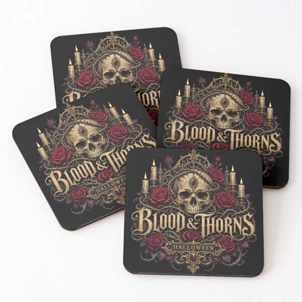 Item preview, HALLOWEEN Blood and Thorns – Dark Romance Gothic Sticker designed and sold by ElKesslassy  Daniel.