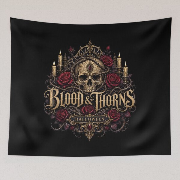 Item preview, HALLOWEEN Blood and Thorns – Dark Romance Gothic Sticker designed and sold by ElKesslassy  Daniel.