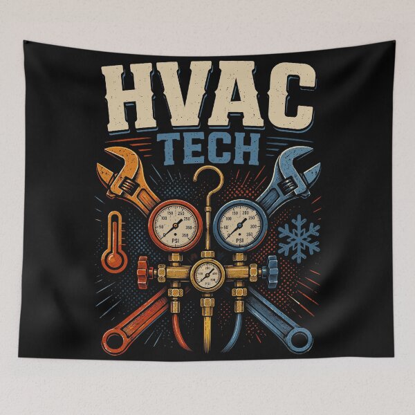 Item preview, HVAC Tech Funny heating Cooling Mechanic designed and sold by WemmaW.