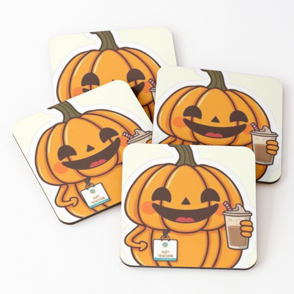 Item preview, Cute Happy Pumpkin Educator ID Badge designed and sold by Akira Design Store.