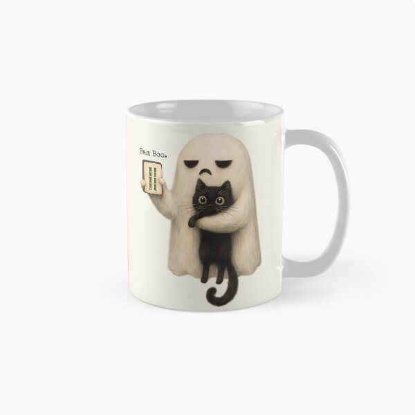 Item preview, Bam Boo. Tile Player Halloween Ghost Mahjong Cat Spooky designed and sold by SunfullyYours.