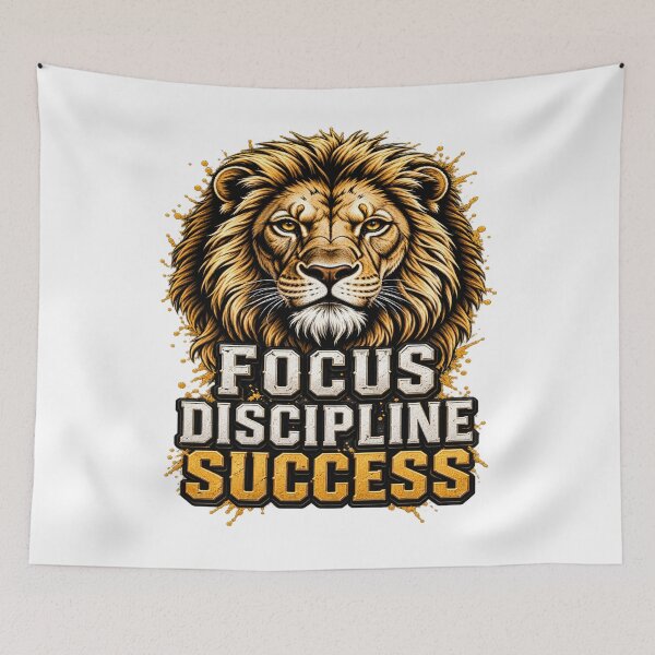 Item preview, Lion Focus Discipline Success designed and sold by FABIOLA1970.