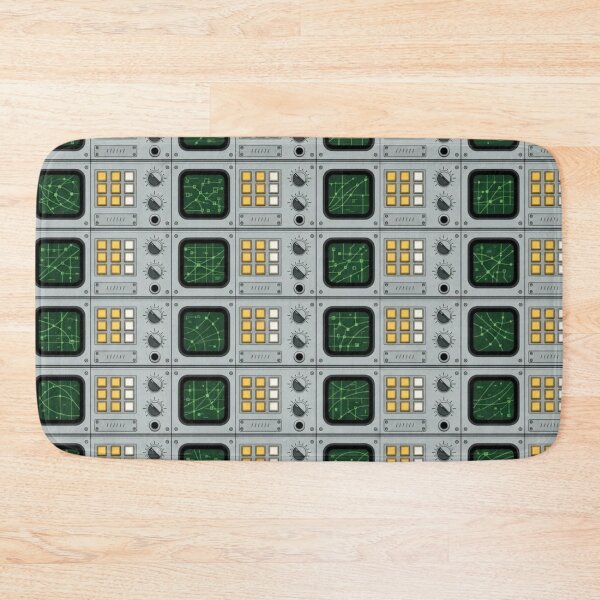 Item preview, Mission Control Patterns | Retro Space Program Console Grid designed and sold by NominalSystems.
