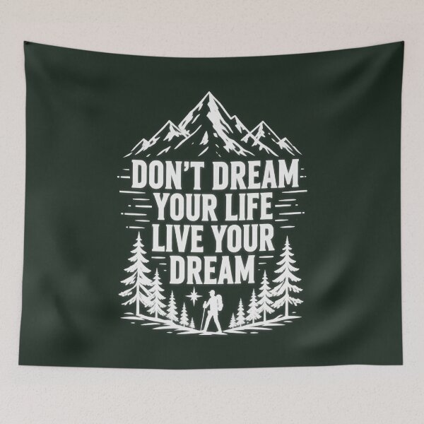 Item preview, Live Your Dream Mountain Adventure designed and sold by FABIOLA1970.