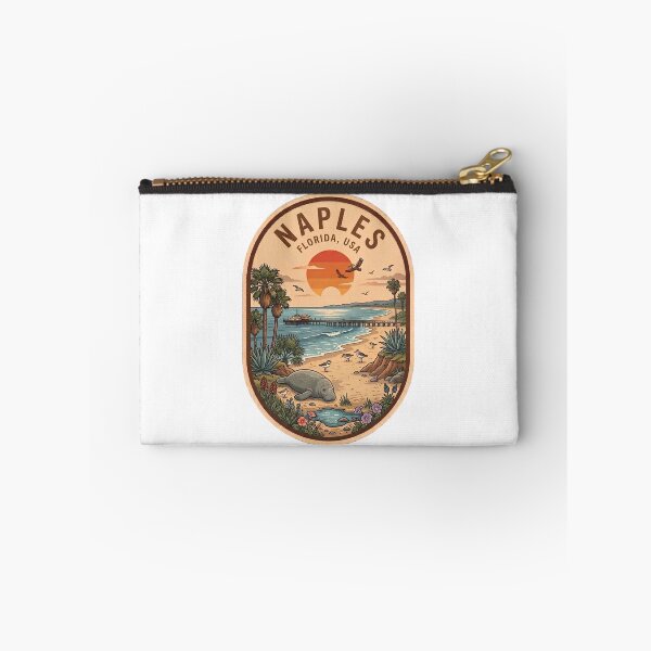 Item preview, Naples Florida Vintage Manatee Beach Travel Badge designed and sold by LittleArij.