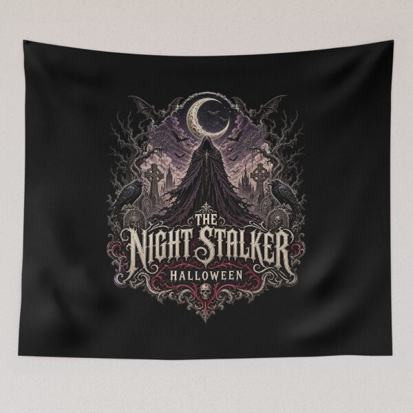Item preview, HALLOWEEN The Night Stalker – Dark Gothic Creature Sticker designed and sold by ElKesslassy  Daniel.