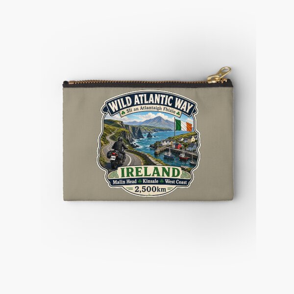Item preview, Wild Atlantic Way Ireland Motorcycle Sticker & TShirt 03 designed and sold by OuterShellUK.