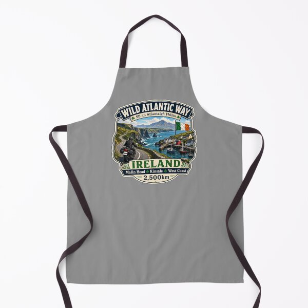 Item preview, Wild Atlantic Way Ireland Motorcycle Sticker & TShirt 03 designed and sold by OuterShellUK.