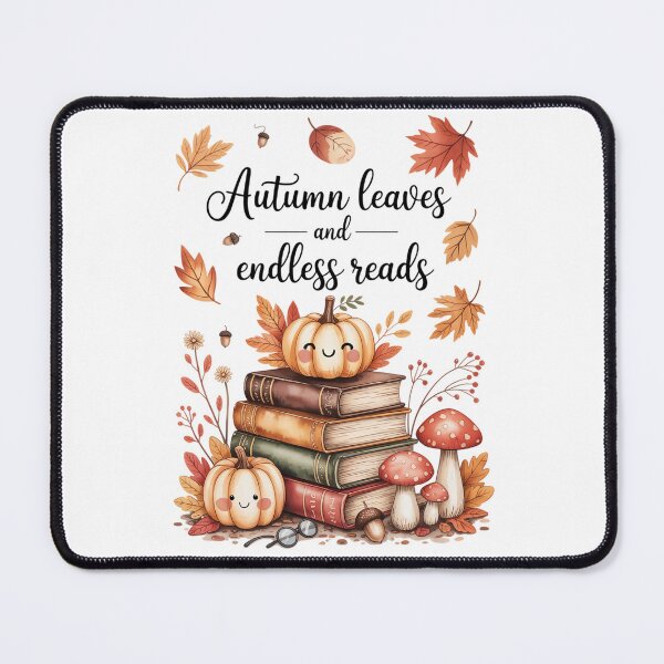 Item preview, Autumn leaves and endless reads designed and sold by jkrphoto.