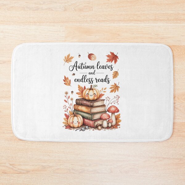 Item preview, Autumn leaves and endless reads designed and sold by jkrphoto.