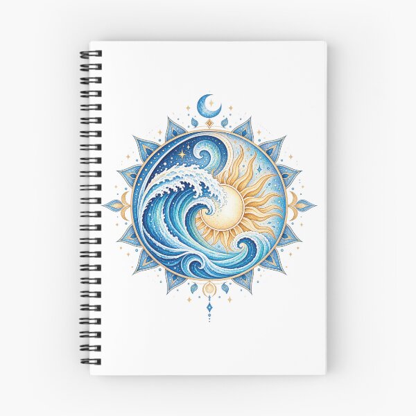 Item preview, Ocean Mandala – Sun and Wave Boho Spiritual Ocean Design designed and sold by ColorNest Designs.