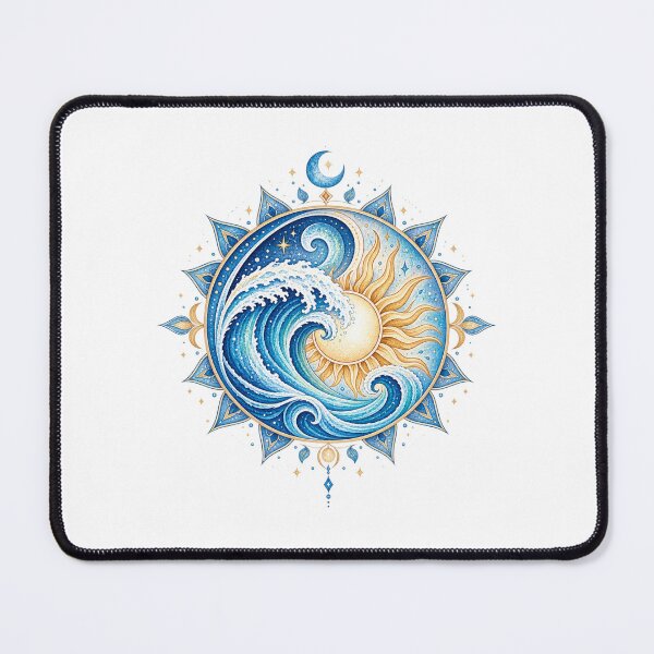 Item preview, Ocean Mandala – Sun and Wave Boho Spiritual Ocean Design designed and sold by ColorNest Designs.
