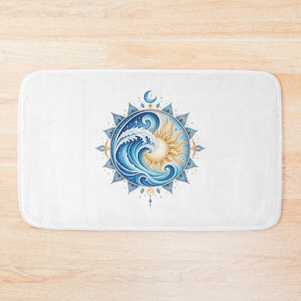 Item preview, Ocean Mandala – Sun and Wave Boho Spiritual Ocean Design designed and sold by ColorNest Designs.