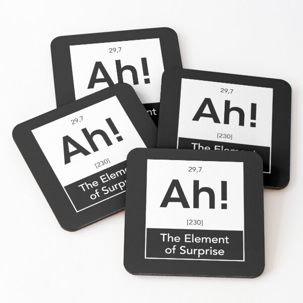 Item preview, Ah! Element of Surprise Chemistry Periodic Table Joke designed and sold by teeperfect.